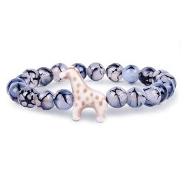 Fahlo The Trek Bracelet Giraffe, Sky Stone
