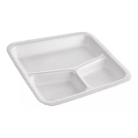Naliplastic 200 Pz Plato 3 División 9d 8 Pqt Con 25 Pz Facturamos Full