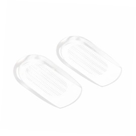 KOMBIUDA Clear Gel Heel Cups for High Heel Shoes Foot Care Insoles Shock-absorbing Gel Inserts Prevent Blisters Comfortable Foot Protector