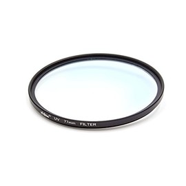 vhbw Universal UV Filter for Camera Lenses with 77 mm Filter Thread - UV Protection Filter, Black