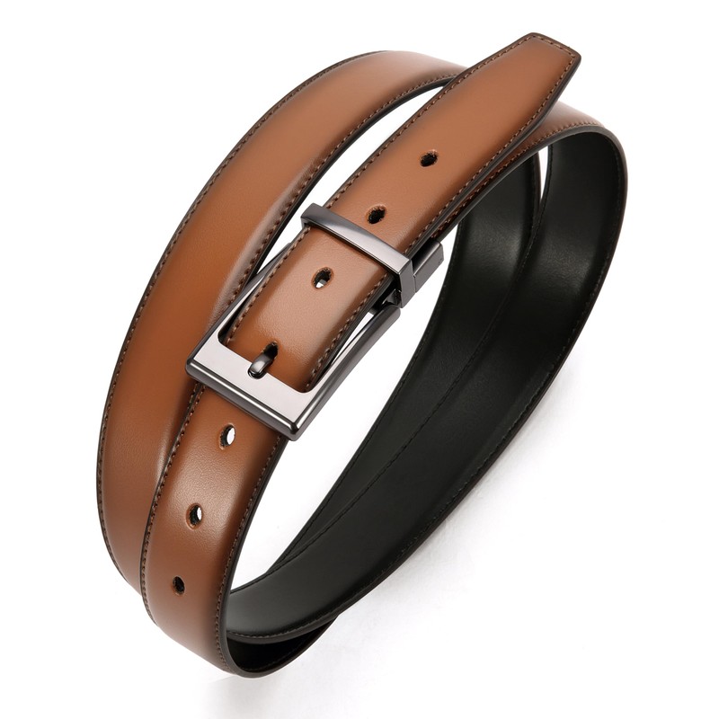 CHAOREN Reversible Mens Belts Leather 1 Pack - 1.25" Leather