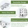 Herogo 2 Pack 12-Cup Stainless Steel Cupcake Pan Tin for