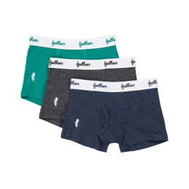Feathers Boys Cotton Strech Tagless Boxer Briefs Underwear - (3/pack)