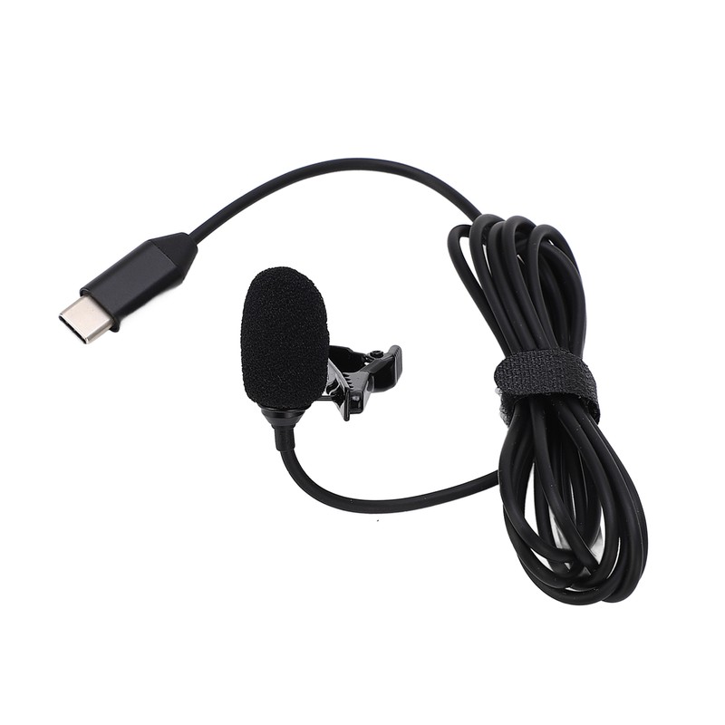 Lapel Microphone Anti Interference Omnidirectional Clip On Lavalier Microphone for
