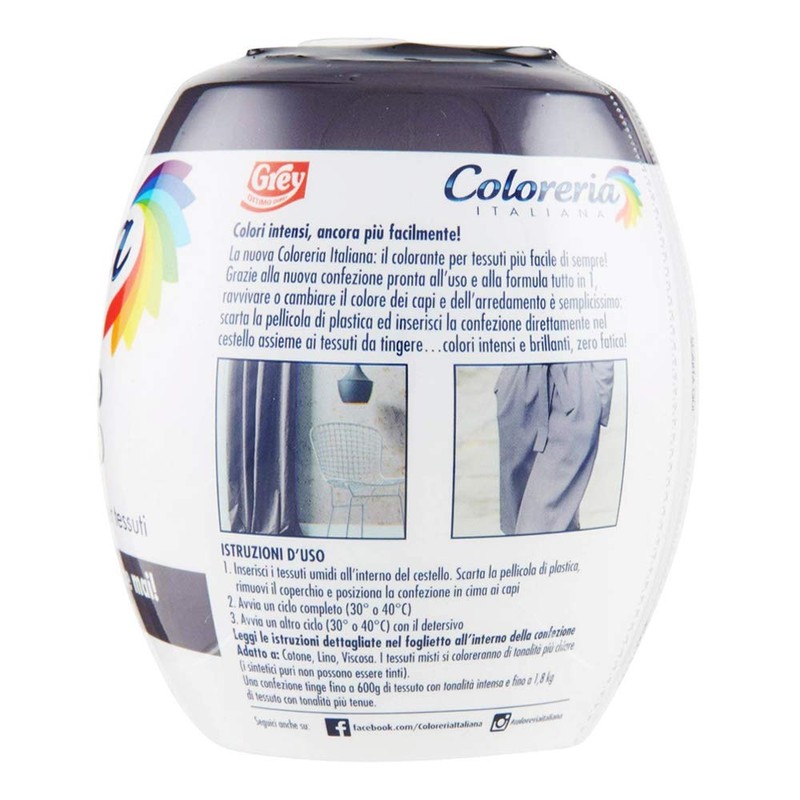 Textilfarbe antik-grau, Komplettpackung, Salz enthalten