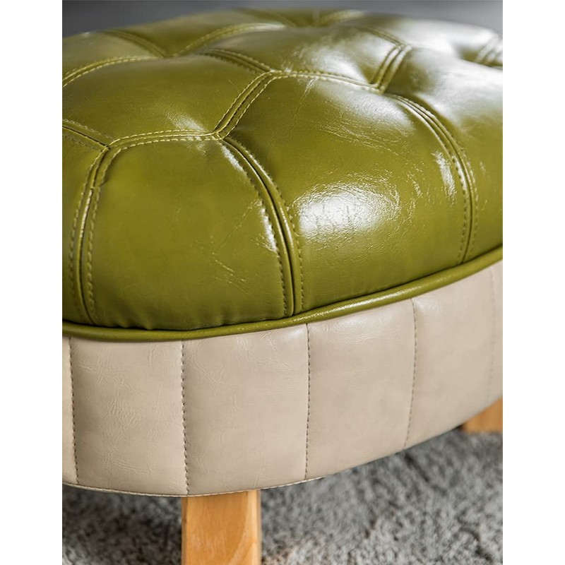 CYYTLFSD Animal Ottoman Footstool, Turtle Sofa Stool, PU Leather Upholstered