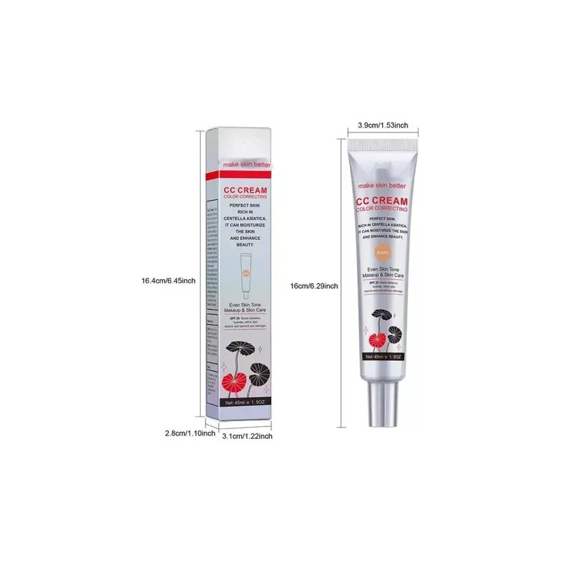 Crema Cc Que Cambia De Color Coreana,2 En 1 Para