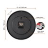 Fzy.bstim Silent Wall Clock Battery Operated,Modern Metal Wall Clock Decorative