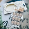 24Pcs Nude Press on Square Ombre Fake Nails - Pink