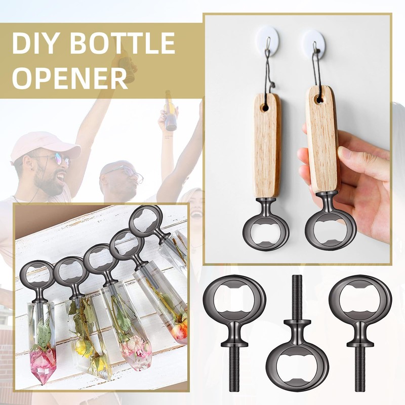 Yugada Metal Bottle Opener Kit, 20 Pcs Blank Bottle Opener