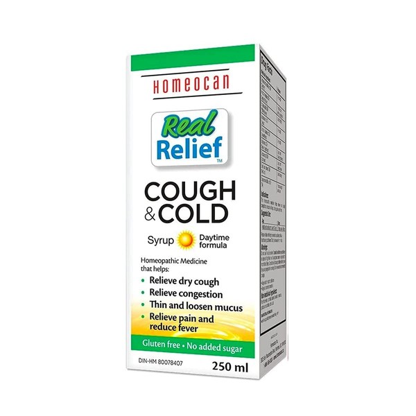 HOMEOCAN Real Relief Cough & Cold, 250 CT