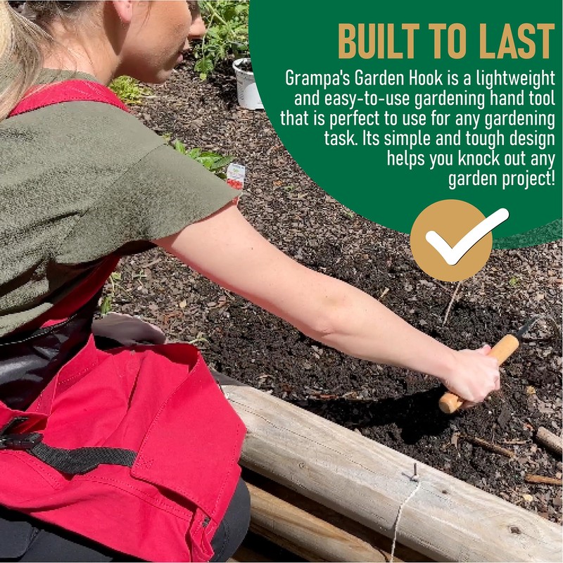 Grampa's Garden Hook - Weed Puller Tool & Gardening Hand