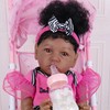 Milidool Black Reborn Baby Dolls Girl Lifelike Weighted African American
