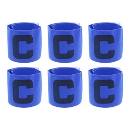 Soccer Captain Armband for Kids, Adjustable Elastic Anti-Drop Youth Captain Armband for Team Sports and School Leagues 6PCS