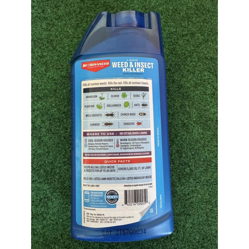 BioAdvanced Lawn Weed and Insect Killer 32 oz Concentrate