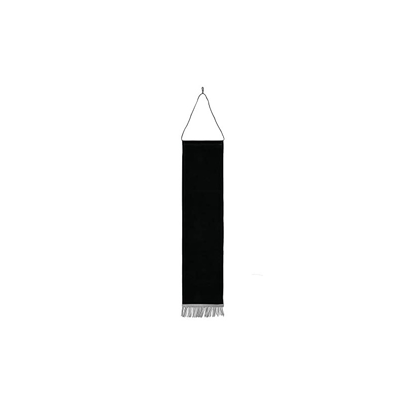 Deitert Mourning Pile Black Velvet with Silver Fringes – Length