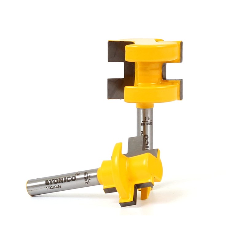 YONICO Router Bits Tongue & Groove Set 3/4-Inch 2 Bit