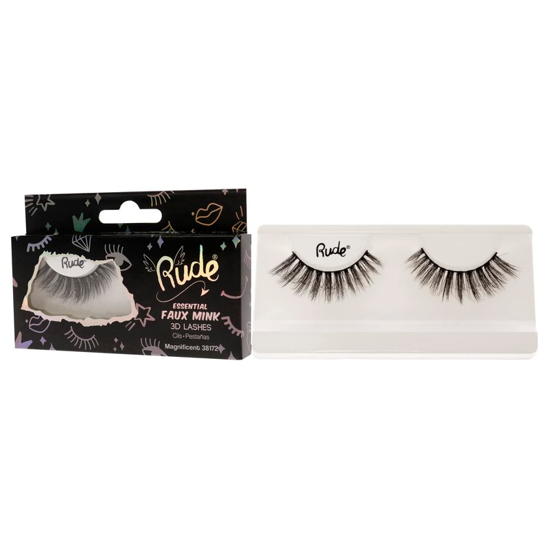 Rude Cosmetics Essential Faux Mink 3D Lashes - Magnificent Pair