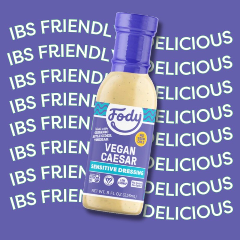 Fody Foods Ceasar Salad Dressing, 8 Oz, Garlic and Onion