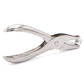 Jeemitery 3mm 1/8 Inch Small Mini Tiny Shaped Circle Metal Single Handheld Hole Paper Punch Punchers with 8 Sheet Punch Capacity for Tags Clothing Ticket