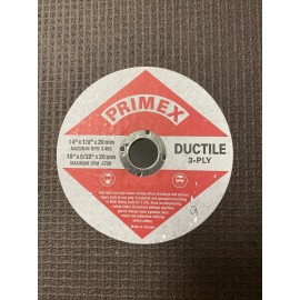 PRIMEX 3 PLY 16 X 5/32 X 20MM  DOCTILE IRON  CUT OFF WHEEL NEW