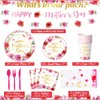 Zhehao Happy Mother's Day Party Supplies Serve 24 Mother's Day
