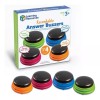 Learning Resources Juego 4x Botones Sonidos Learning Buzzers Mensaje Grabable