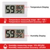 DWEII 2-Pack Mini Digital Hygrometer Thermometer Gauge with Probe LCD