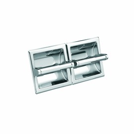 Moen 5577 Donner Hotel and Motel Double Recessed Paper Holder, Chrome