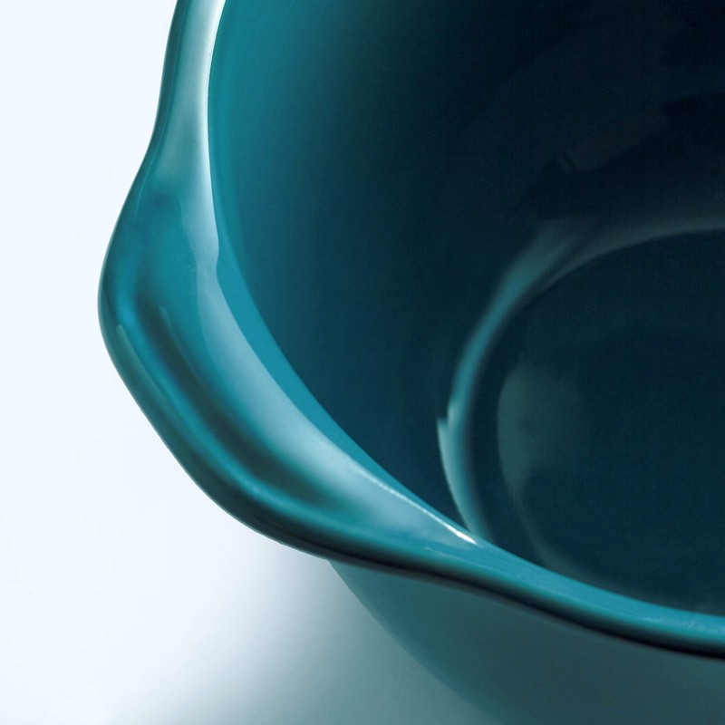 Emile Henry EH602149 Casserole Dish Ceramic Calanque Blue 0.55 L