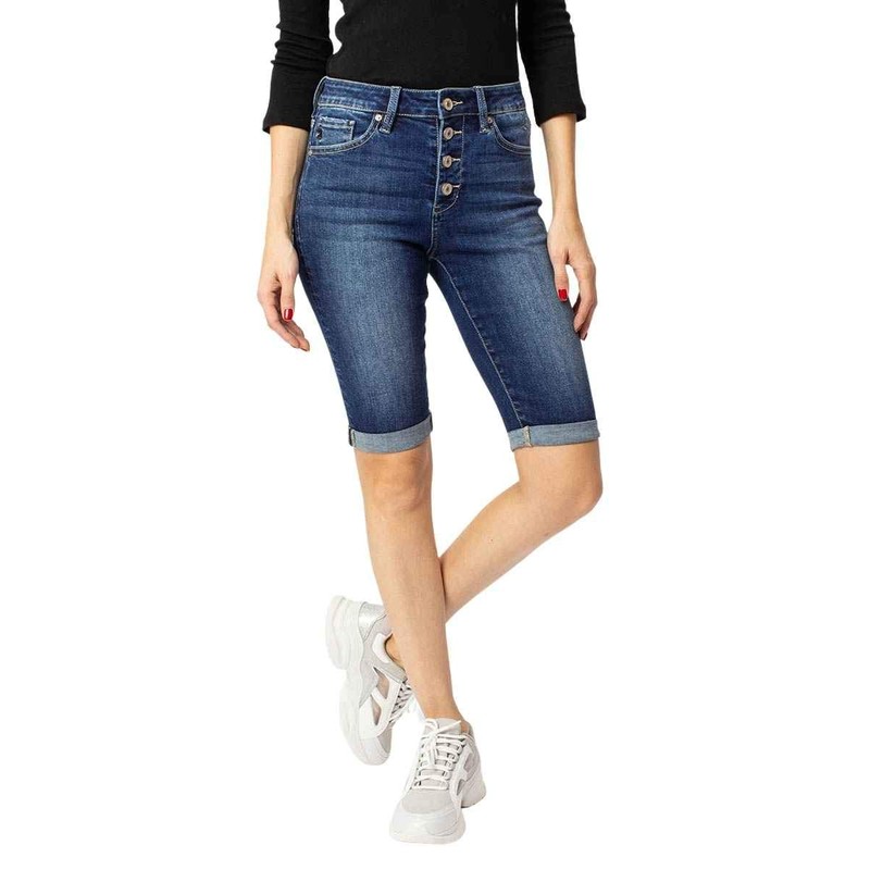 Kan Can Bermudas de talle alto para mujer, 6312 m.,