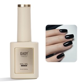 GAOY Black Gel Nail Polish, 16ml Soak Off Gel Polish, UV Light Cure for Nail Art DIY Manicure at Home, 3021 Obsidian black