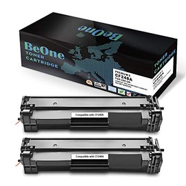 BeOne Compatible Toner Cartridge Replacement HP 48A CF248A for HP Laserjet Pro MFP M15w M15a M16w M16a M28w M28a M29w M29a Printers (2 Black)