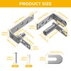 goldenwarm Self-Return Saloon Door Hinges, 2 Set – 304 Stainless