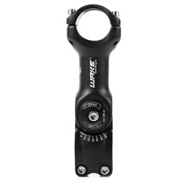 FOMTOR Bike Adjustable Stem 25.4mm 0~60 Degree WAKE Adjustable Handlebar Stem for Mountain Bike Road MTB (25.4mm x 110mm,Black)