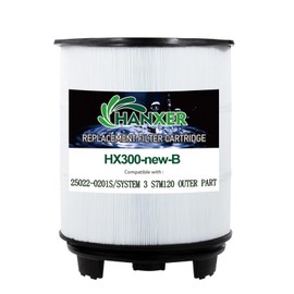 HANXER 25022-0201S Pool Filter Cartridge Replaces for S7M120 Outer Filter Cartridge, Sta-Rite System 3, Darlly SR300 Swimming Pool Filter Cartridge, 200 Sq.Ft. Filtration Area