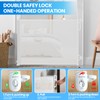 Spaceany Retractable Safety Baby Gate or Mesh Dog Gate,Durable Portable