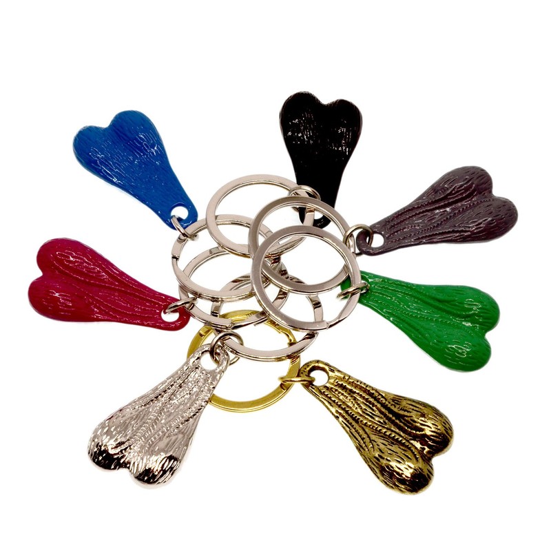 [USA BIKER KEY HOLDER] Biker Keychain, Biker Golden Nuts, Gold