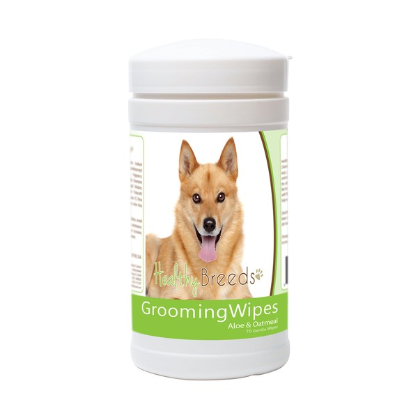 Healthy Breeds Dog Wipes Deodorizing for Finnish Spitz - Over