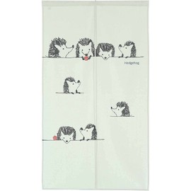 Narumikk Noren Japanese Style Doorway Curtain Tapestry, Hedgehog, 33.46x59.06(85x150cm), 09-071