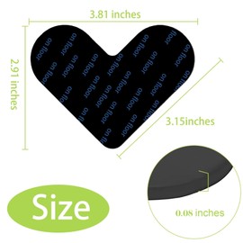 Alluring Non-Slip Mat for Carpet, Pack of 8, Washable and Reusable Carpet, Non-Slip Underlay, Double-Sided Carpet Non-Slip Underlay, Keeps Corners Flat, Heart-Shaped Non-Slip Mat