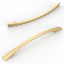 Amerdeco 10 Pack Brushed Satin Nickel Cabinet Pulls 6.3 Inch(160mm) Hole Centers Kitchen Cabinet Handles Solid Zinc Alloy Cabinet Hardware Drawer Pulls AM010