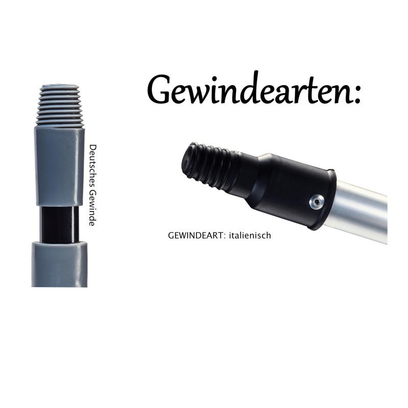 NEUSTANLO Articulated joint for telescopic rod, German thread, with 11-step