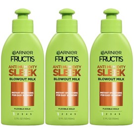 Garnier Hair Care Fructis Style Anti-Humidity Smoothing Milk, 3 Count
