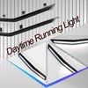 BINQIGOO 2Pcs Grille Lights LED Bar Front Switchback White&Amber LED