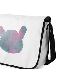 Bonamaison Digital Printed Messenger School Bags with Black Strap for Girls and Boys, Back to School, Messenger Bags for Students, Shoulder Bags, Size: 29 x 36 cm