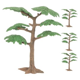 Operitacx 4pcs Miniature Pine Trees, Mini Fairy Figurines for Landscape Garden Dollhouse Building Model, 6.88X5.31X2.75in