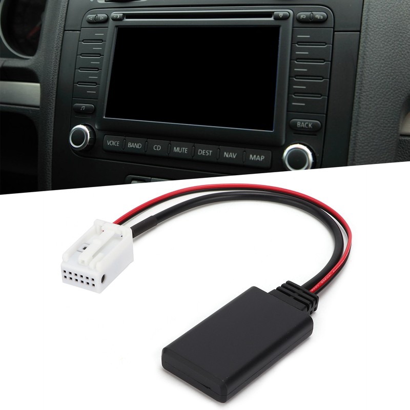 Car Bluetooth Module 12V AUX-IN Cable Wireless Audio Adapter Replacement