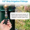 4pcs 25 PSI Drip Irrigation Faucet Adapter Kit, Include 2pcs