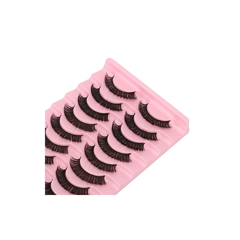 Pestañas Postizas, 10 Pares, Reutilizables, Suaves, 3D, Multicapa, Pestañas Postizas,